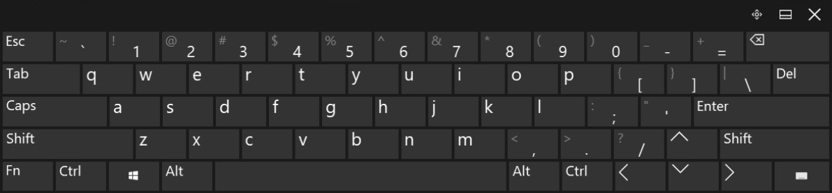 english keyboard layout